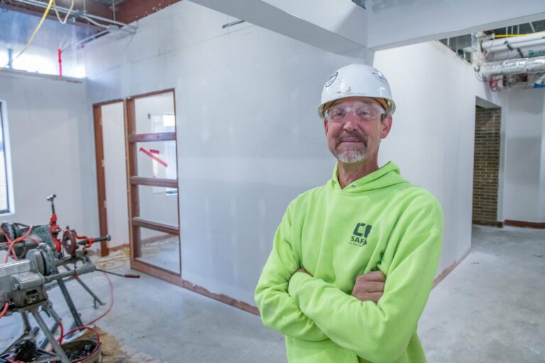 Field manager standing at a job site