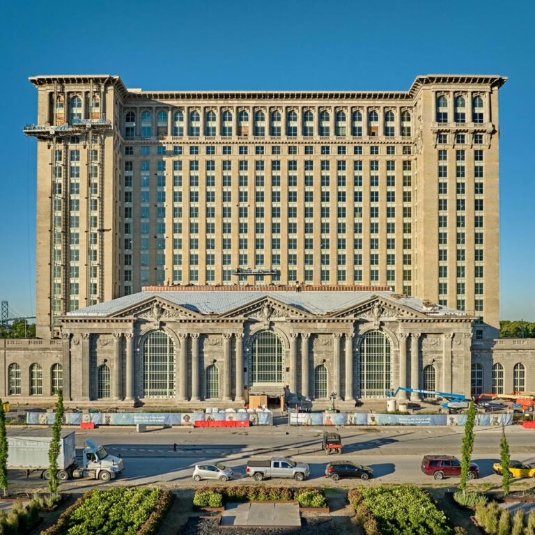 Michigan Central Station completely restored