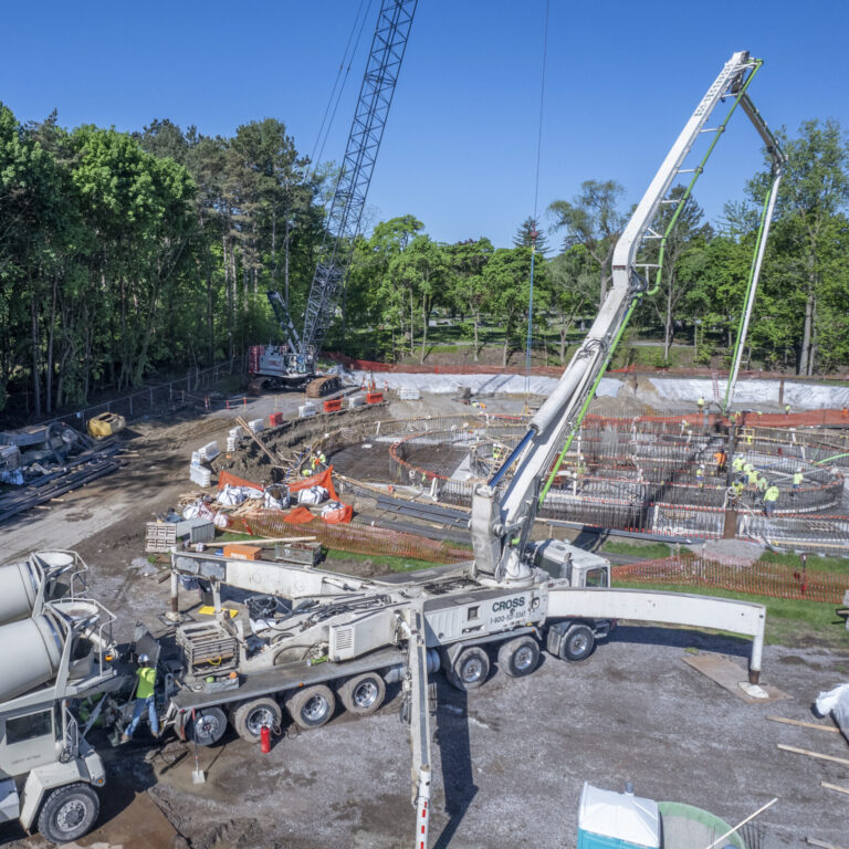 Construction team working at City of Mason Wastewater Treatment job site